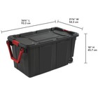 Extra Large Storage Bin  40 Gallon Wheeled Plastic Storage Container With Handle