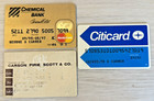 Vintage Lot Of 3 Department Store Credit Charge Cards Citicard Chemical Bank
