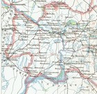 1910 Antique Lithograph Russia Map  Ekaterinoslav Province