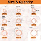 400pcs Solid Copper Crush Washers Set O-ring Seal Flat Gasket Assortment Kits