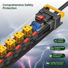 8-outlet Heavy Duty Metal Power Strip Surge Protector With 6 Ft Cord Etl Listed