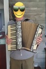 Beautiful Vintage Art Deco Hohner Accordion Verdi I - 48 Bass  34 Key - Nice 