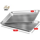 Eatex Aluminum Baking Sheet Set 6 Pack Cookie Sheet Set 18 X 13 Steel Baking