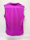 Lady Hagen Purple Sleeveless Polo Shirt Small