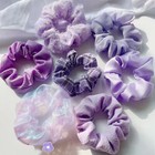 7 21pcs Lot Hair Scrunchies Velvet Scrunchy Bobbles Elastic Hair Bands Holder    