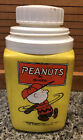Vintage 1950  Peanuts By Schultz King Seeley Thermos -  8 Oz - Missing Cup