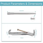 10 Pack 5 Inch K Style Gutter Hangers  Quick Screw Gutter Clips   Hidden Gutt   