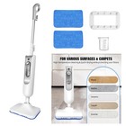 Steam Mop Floor Cleaner Handheld Steamer Carpet Upholstery Window Hard Floor Us
