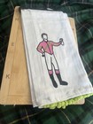 Barrel Down With Jockey Derby Tea Towel