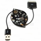 Apple Ipad Iphone Nano Ipod Touch Usb Data Sync Cable Retractable Power Charger