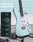 Donner Dst-80 Electric Guitar Wood Grain Design Sss Pickup Surfing Green   Amp