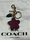 Nwt Coach Mixed Metal Wildflower Key Chain Fob Bag Charm