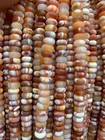 840 Pcs Rare Tibetan Natural Old Agate Prayer Dzi 8x5mm Disc Beads    