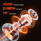 Electric Scooter Adult Folding E-scooter 350w Long Range 21mph Fast Speed W  App