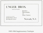 1905-06 Unger Bros Sterling Silver Catalog Jewelry Novelties Frames Hollowware