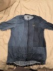 Eliel Men s Xxl Blue Black Geometric Cycling Jersey Short Sleeve Full Zip Size L