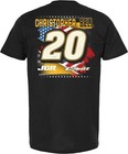Christopher Bell  20 Dewalt Nascar Patriotic Black Tee Shirt L3720 New