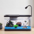 Aquarium Fish Tank 3 4 5 5 5gal Small Betta Tank Kit With Led Light And Filter