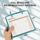 2025-2026 Desk Calendar  Detachable 2 Year Stand Up Calendar With Plastic Bas   