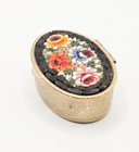 Vintage Italian Micro Mosaic Trinket  Pill Box 2   