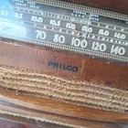 Vintage Philco Tube Radio Wood Tabletop Bc Sw Vacuum Tube Radio For Parts Repair