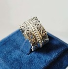 925 Sterling Silver Handmade Meditation Women Spinner Ring All Size  Sh22
