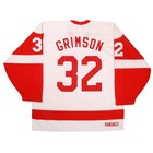 Vintage Ccm Stu Grimson Detroit Red Wings Signed Jersey Men s Size Large  read 
