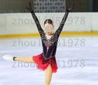 New  Ice Figure Skating Dress Figure Skating Dress For Competition Black Dyeing