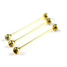 Men Formal Shirt Collar Tie Clip Bar Pin Gentlemen Gold Tie Brooch Clasps Tack