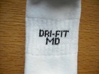 Boys girls Nwt Nike Crew Socks 3prs Dri-fit Classic White W black Swooshes 5y-7y