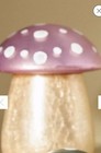 Anthropologie Amanita Mushroom Candle Pink Gold New