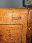 Antique Oak Library Bureau Sole Makers Filing Cabinet