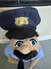 Melissa   Doug Police Officer Puppet  3640 Tan Blue Eyes Kids Pretend Play Toy