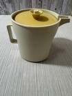 Vintage Tupperware 1414-2 Almond Harvest Gold Push Button Creamer Pitcher