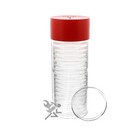 Red Capsule Tube   20 Airtite H39 Direct Fit Coin Holders For 1oz Silver Rounds
