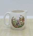 Lancaster Sandland Hanley English Ware Creamer Jug Vintage Victorian Gold Trim