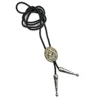 Square   Compass Oval Masonic Bolo Tie -  silver   Gold 
