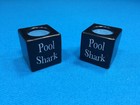 New   2  Billiard Pool Cue Chalk Box Holder  pool Shark 