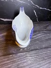 Spode Festival Blue Turkey Gravy Boat Thanksgiving Sauce Pitcher England