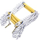 65ft Portable Reusable Fire Ladder  Fire Escape Rope Ladder  Emergency Ladder
