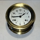 Weems   Plath Atlantis 8-day Ships Bell Clock 200200 Brass 2002   Box papers key