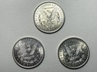 Lot Of 3 1921-p Morgan Silver Dollars Bu High Detail - Nice Luster - Free Ship