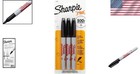 Sharpie 13763pp Industrial Fine Point Permanent Marker  3-pack  Black Ink