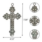 3 Pcs Decorative Wall Crosses  Cast Iron Cross Wall Decor  Antique Hanging Cr   