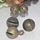 5 Pc Vintage Fine Quality Brass Solid Handcrafted Cow Bells  Nice Patina