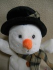 Russ Berrie Snowflake Snowman Plush