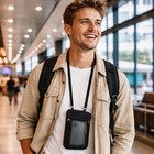Passport Neck Holder Pouch Cover Rfid Blocking Travel Wallet Case Security Bag