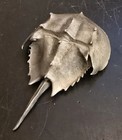 Vintage Hudson Pewter Company 3  Horseshoe Crab Metal Figurine - Rare