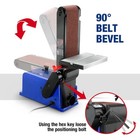 Workpro Belt Disc Sander 4  x 36  belt   6   Disc Sander W 6pcs Sandpapers