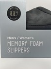 Wayland Square Memory Foam Slippers Size Small Men   s 6-7 Women   s 7-8  - Gray